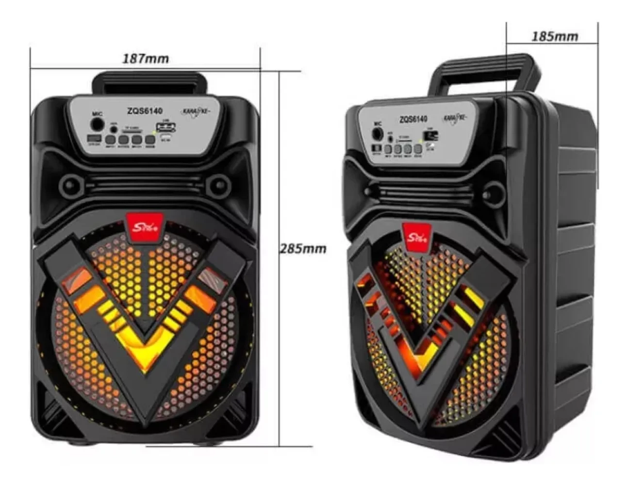 Haut Parleur Sans Fil ZQS 6140 Rechargable Avec Microphone