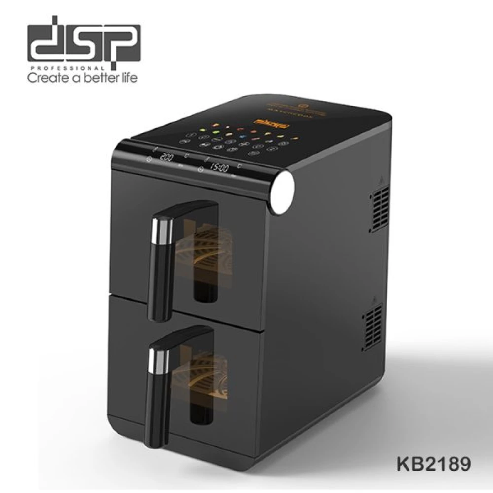 Friteuse Sans Huile DSP KB2189 Double Panier 6+6 Litres