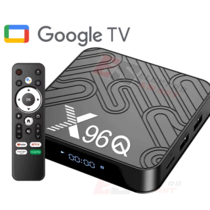 Boîtier X96Q ATV, Android 12, ALLWINNER H618, avec télécommande vocale BT