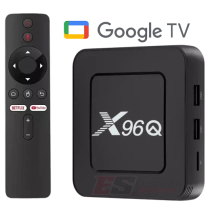 Boîtier X96Q ATV OS, Android 12, ALLWINNER H618, avec télécommande vocale BT
