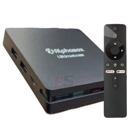 Boîtier Alphabox Ultimite, Android 12, ALLWINNER H618, avec télécommande vocale BT