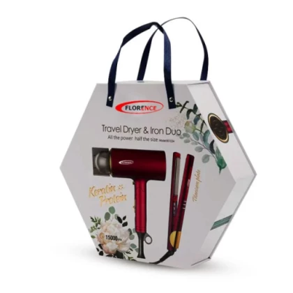 Coffret Cadeau Sèche Cheveux & Lisseur FLORENCE KH-383